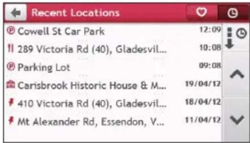 Recent Locations Cowell St Car Park 12:09 289 Victoria Rd (40), Gladesvil... 10:08 Parking Lot 09:08 Carisbrook Historic House & M... 19/04/12 410 Victoria Rd (40), Gladesvil... 18/04/12 Mt Alexander Rd, Essendon, V... 11/04/12