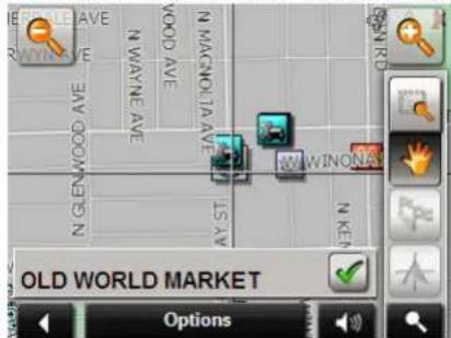 NAVIGON 5100 - Selecting a destination by tapping the map - 2