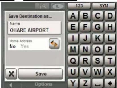 NAVIGON 5100 - Saving a destination - 1