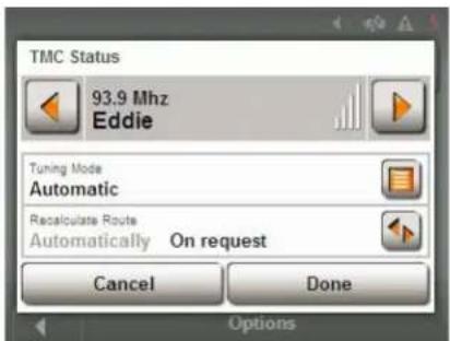 NAVIGON 5100 - TMC Settings Window - 1
