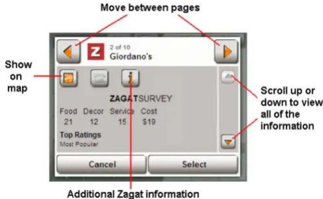 NAVIGON 5100 - Zagat POI Information - 2
