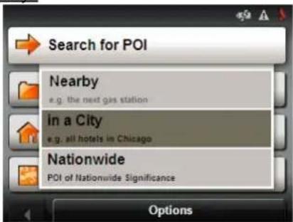 NAVIGON 5100 - POIs in a specified city - 1
