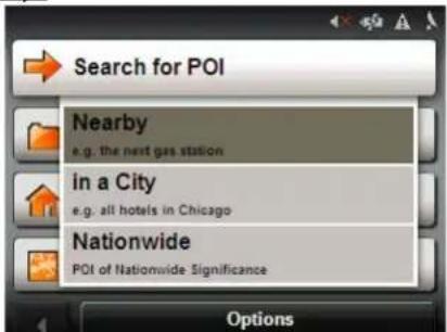NAVIGON 5100 - POIs nearby - 2