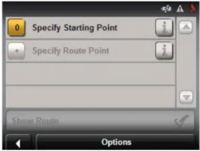 NAVIGON 5100 - Accessing the Route Planning Window - 1