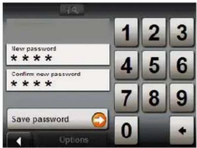 NAVIGON 5100 - The Password Lock Window - 1