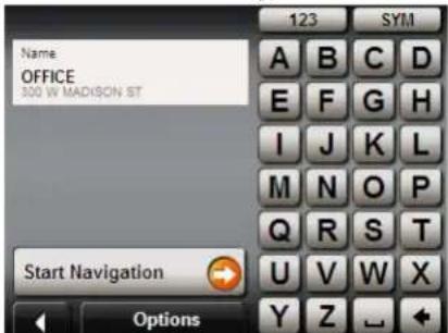 NAVIGON 5100 - Selecting a destination from the Favorites list - 3