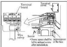 MITSUBISHI SRK50RE1 - Installation preparation of the wire connection - 1