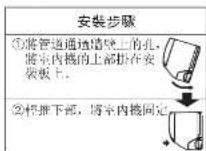 MITSUBISHI SRK25QE3 - 室內機的固定 - 2