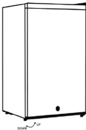 Whynter CUF-210SSG - Leveling the upright freezer - 1