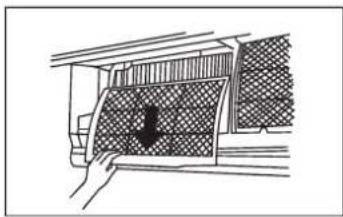 SAMSUNG AR09AGHQAWKNST - Removing the Air filter - 2