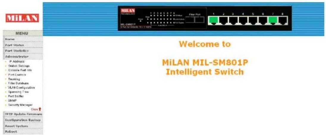 Milan MIL-SM800P - Home Page. - 1