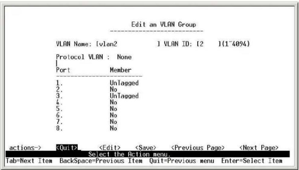 Milan MIL-SM800P - 4-3-4-3. Edit / Delete a VLAN Group - 2