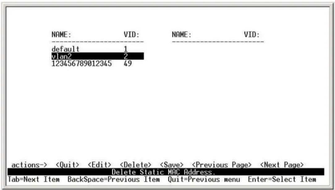 Milan MIL-SM800P - 4-3-4-3. Edit / Delete a VLAN Group - 1