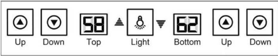 Up Down 58 Top Light 62 Bottom Up Down