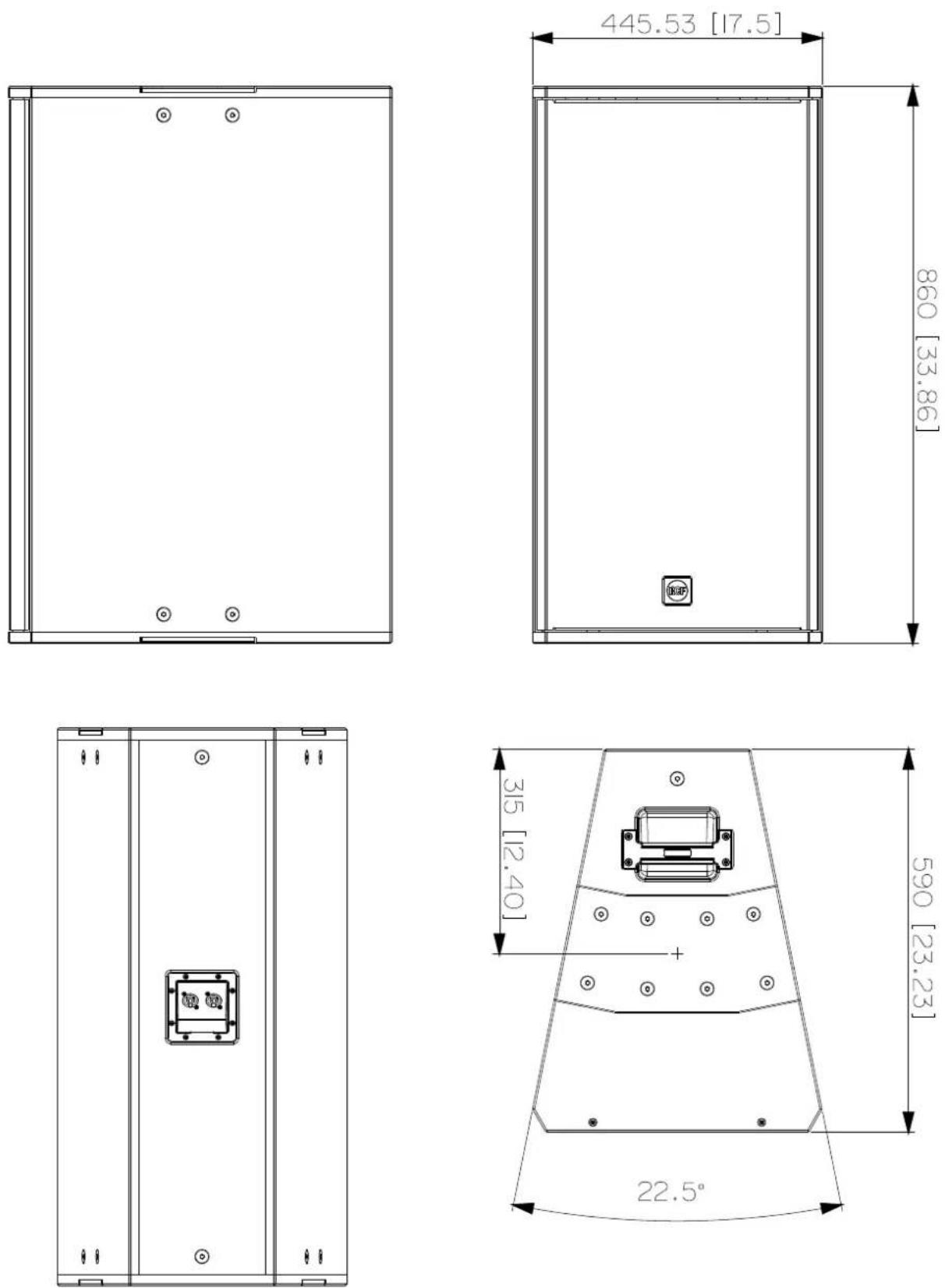 RCF Q 15 - SOSPENSIONE VERTICALE CON ANGOLO DI 10° - 2