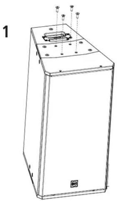 RCF Q 15 - HORIZONTAL HANGING OF 1 SPEAKER - 1