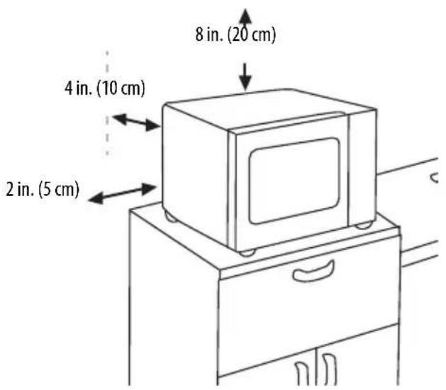 8 in. (20 cm) 4 in. (10 cm) 2 in. (5 cm)
