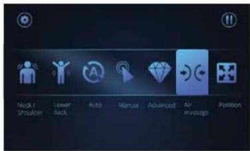 Neck / Presulder Lower Back Auto Manual Advanced Air massage Position