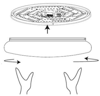 Diagram illustrating a mechanical or electrical system with labeled components and directional arrows, possibly representing a system or process.