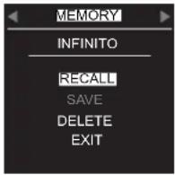 FBT MUSE 218 SND - MANAGEMENT OF MEMORY INSIDE THE DEVICE: - 2