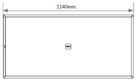 1140mm.