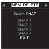 FBT MUSE 218 SND - MANAGEMENT OF MEMORY INSIDE THE DEVICE: - 5