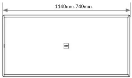 1140mm. 740mm.