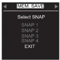 FBT MUSE 218 SND - MANAGEMENT OF MEMORY INSIDE THE DEVICE: - 4