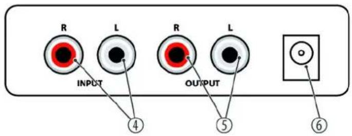 R L INPUT OUTPUT ④ ⑤ ⑥