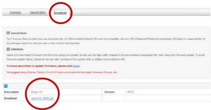 MSI WindPad Enjoy 10 Plus - Updating Tablet PC Firmware - 1
