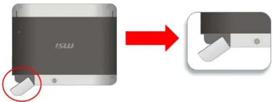 MSI WindPad Enjoy 10 Plus - Inserting a microSD card to the Tablet PC - 2
