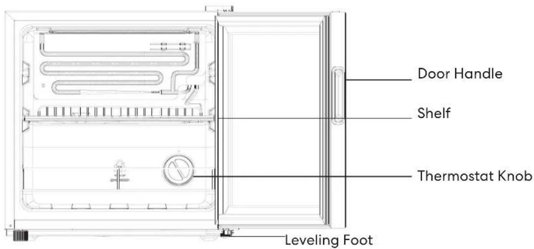 Door Handle Shelf Thermostat Knob Leveling Foot