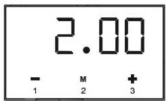 2.00 - M + 1 2 3