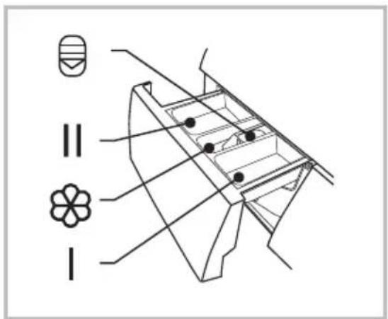 Technical diagram of a mechanical component with labeled parts and symbols