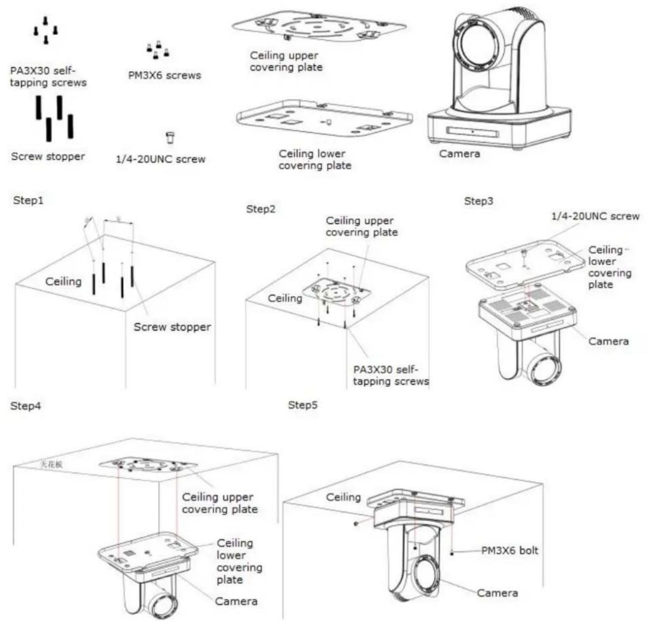 AVMATRIX PTZ2870 - Bracket mount - 2