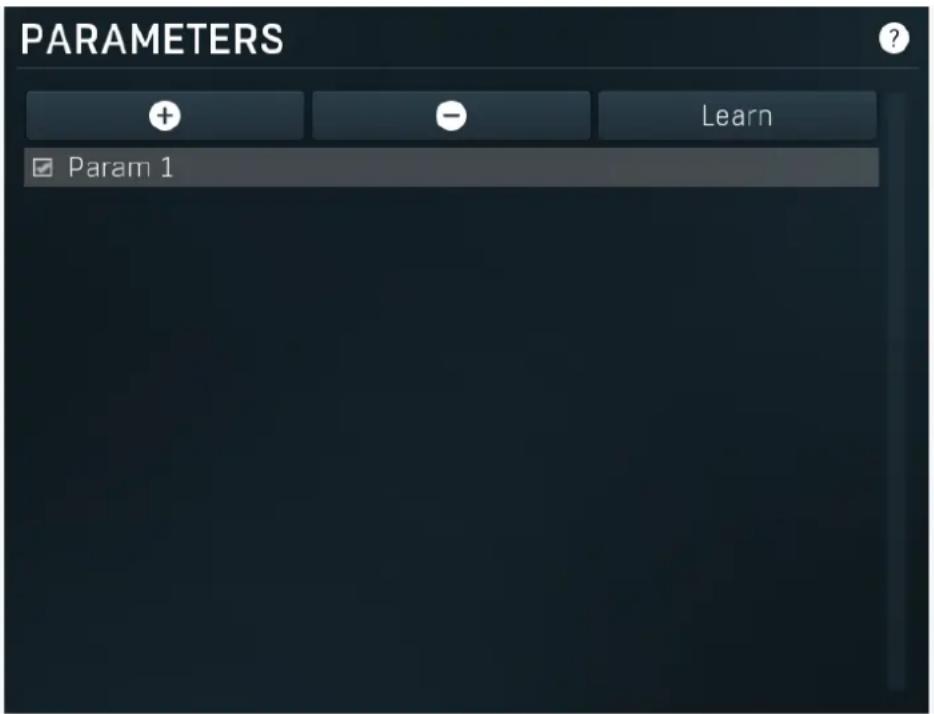 PARAMETERS + - Learn Param 1