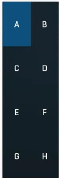 A B C D E F G H