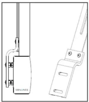 SONANCE SB46-75 - SOUNDBAR CONNECTORS FOR WALL MOUNT BRACKETS - 2
