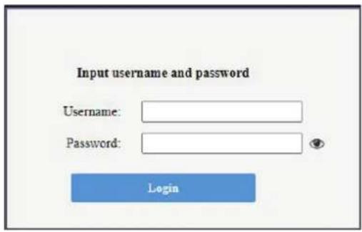 Input username and password Username: Password: Login