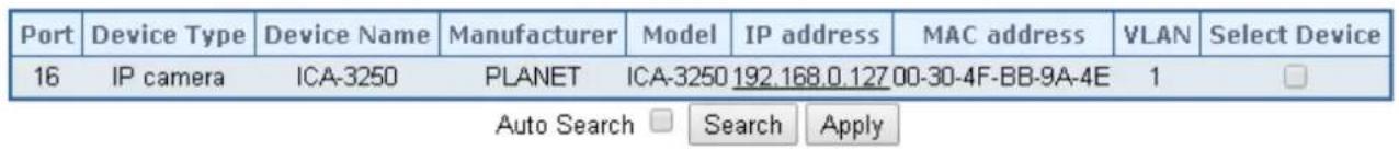 Planet IGS-6329-8UP2S2X - ONVIF Device Search - 2