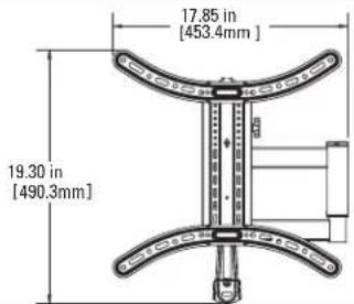 17.85 in [453.4mm] 19.30 in [490.3mm]