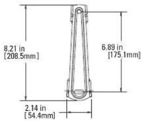 8.21 in [208.5mm] 6.89 in [175.1mm] 2.14 in [54.4mm]