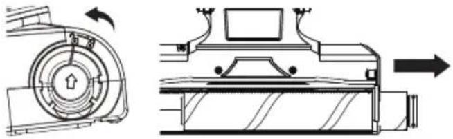 KENMORE DS6025 - To Remove and Re-assemble Brush Roll for Manual Cleaning: - 1
