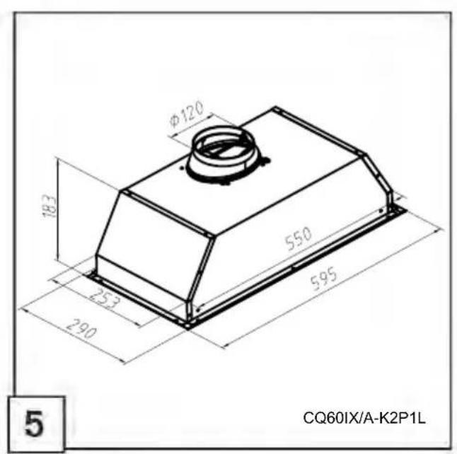 Φ120 183 550 253 290 595 5 CQ60IX/A-K2P1L