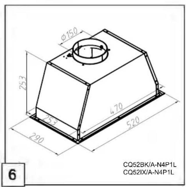 φ150 253 253 470 290 520 6 CQ52BK/A-N4P1L CQ52IX/A-N4P1L