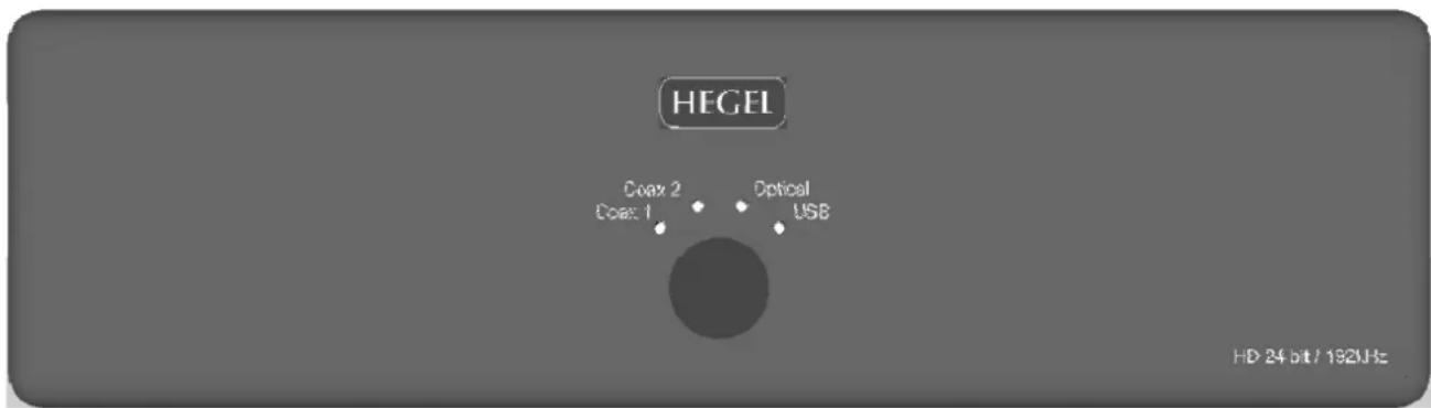Hegel HD10 - GENERAL USE – Front panel - 1