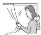 HITACHI RAK-CH18PCAST - ติดตั้งผ้าม่านหรือม่านบังตา - 1