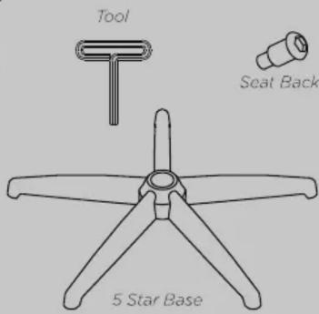 Tool Seat Back 5 Star Base
