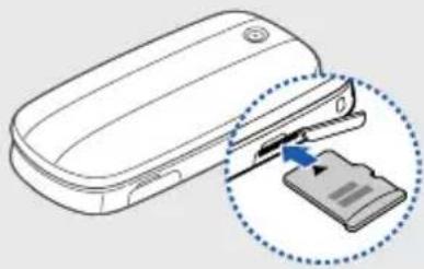 SAMSUNG SGH-L320 - Insert a memory card (optional) - 1