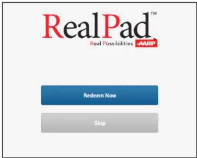 RealPad™ Real Possibilities -AARP Redeem Now Skip